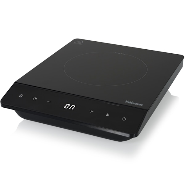 Induktionsplade IK-6161 2000W LCD Digital 19cm Sort