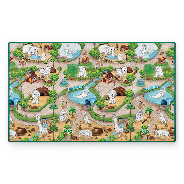 Farvemåtte til børn, rullebar 200 x 120 x 0,3 cm - Ricokids RK-343