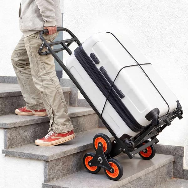 Trappevogn 100 kg, sammenklappelig vogn, 6 hjul
