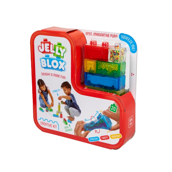 Jelly Blox Sensorisk Byggesæt, 20 Bløde Klodser