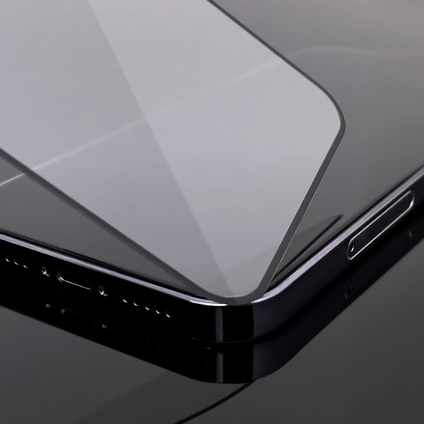 Holdbart 9H hærdet glas til hele skærmen Motorola Moto E32 med ramme Case Friendly sort
