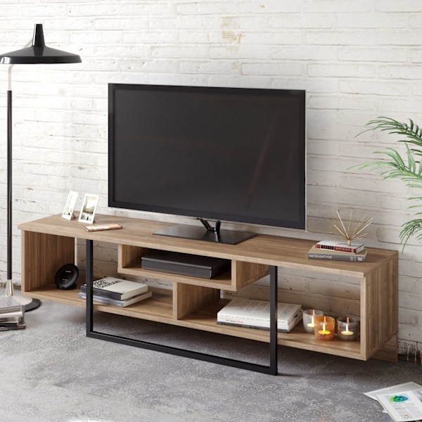 TV Stand Asal (150) - Valnød, Sort