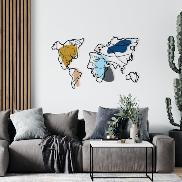 Koristeellinen metalliseinätarvikkeet Lie World M