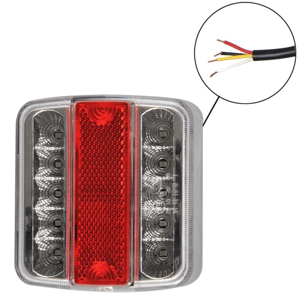 Baklykta 4 funktioner 98x105mm 14LED
