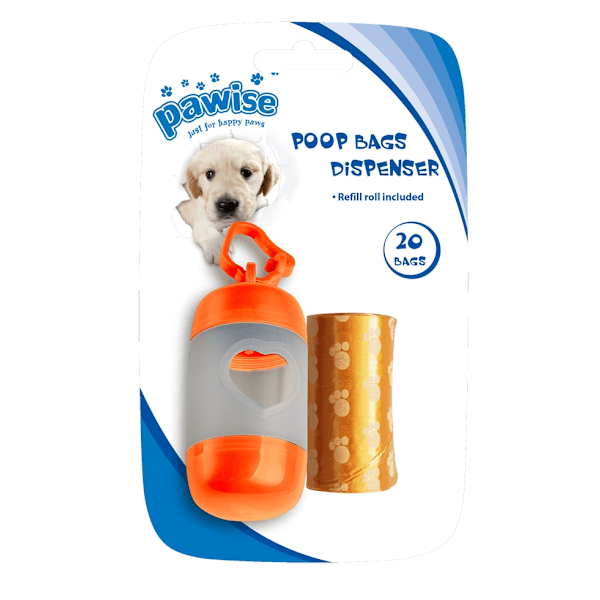 Pawise Poop Bags Dispenser (inkl. 2 x 20 poser)
