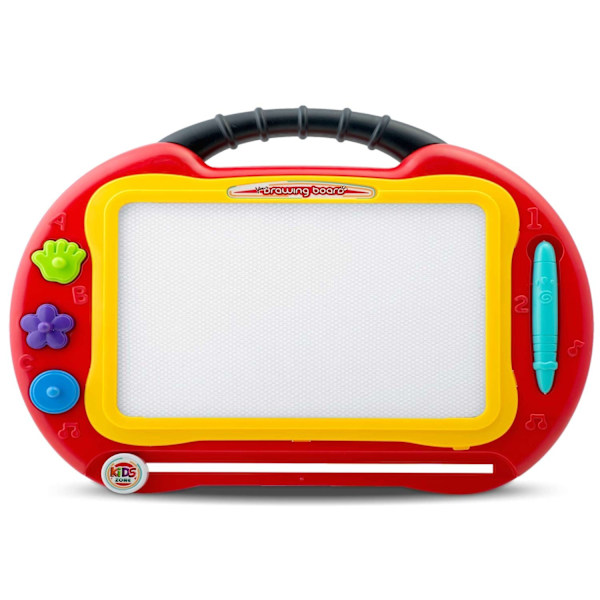Tegnebord med tavle til børn - Ricokids (rød)