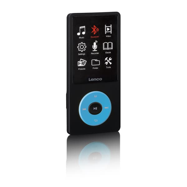MP3/MP4-afspiller med Bluetooth, 8 GB hukommelse, blå