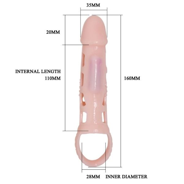 Pretty Love - Harrison Penis Extender Cover Med Vibration Och Rem 13,5 Cm