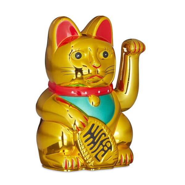 Maneki Neko vinkande katt 16 cm