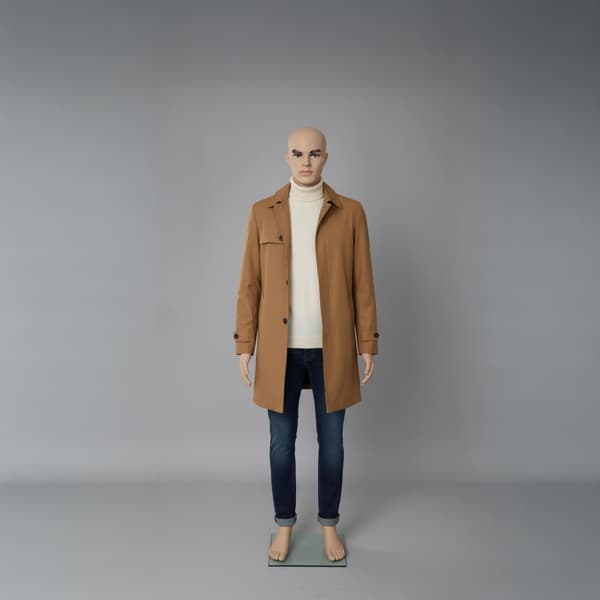 Mannequin med stativ – bevægelige arme, glasbase