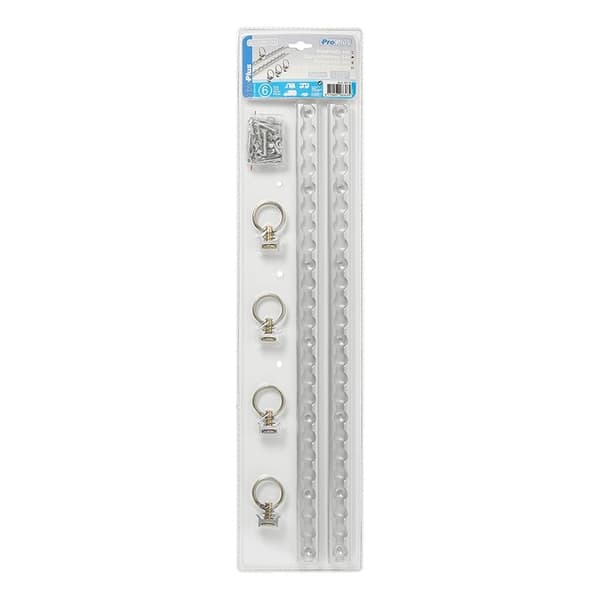 Lastskena set aluminium 2x60cm 6 st