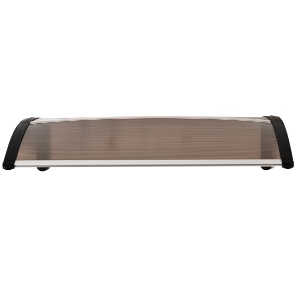 Canopy Etuoven Pent Katos Polykarbonaatista, Säänkestävä, Ruskea, 120X75Cm
