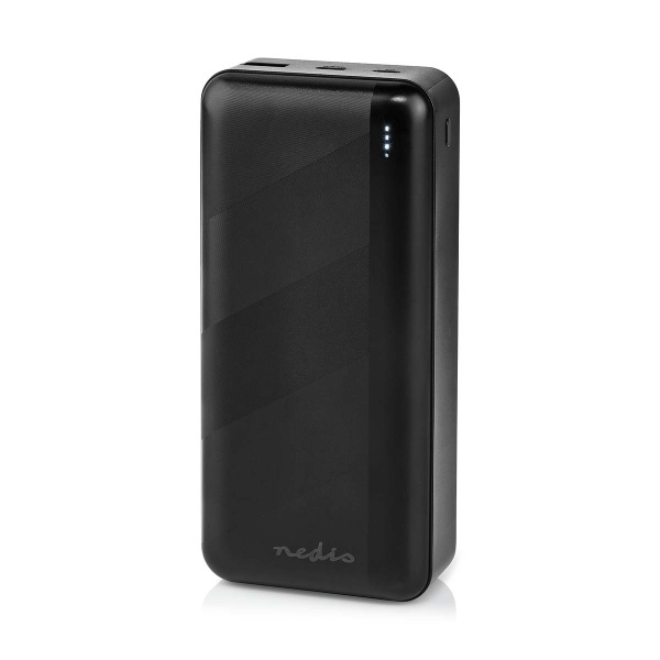 Powerbank | 32000 mAh | 2.4 / 3.0 / 3.25 A | Antal utgångar: 2 | Utgångsanslutning: 1x USB-A / 1x USB-C™ | Ingångsanslutning: 1x Micro USB / 1x USB-C™ Svart