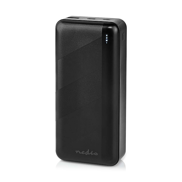 Virtapankki | 32000 mAh | 2.4 / 3.0 / 3.25 A | Lähtöliitäntöjen määrä: 2 | Lähtöliitäntä: 1x USB-A / 1x USB-C™ | Sisääntulon liitäntä: 1x Micro USB / musta