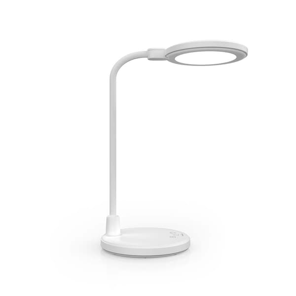 LED-skrivebordslampe med spejl, dæmpbar, 3 tilstande, genopladelig