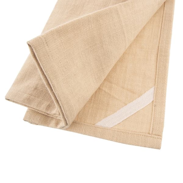 Kökshanddukar i bomull, beige, 70x50 cm, set om 2