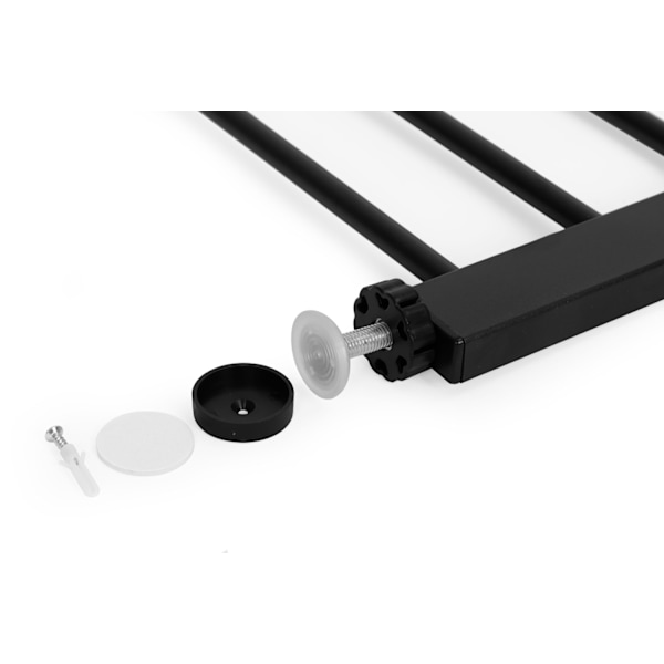 Skyddsgrind, 74-100 cm, för trappor och dörrar, metall och trä, extra paneler, ECOTOYS