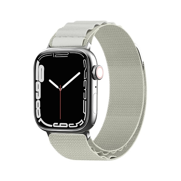 Rem med Alpine stålspänne för Apple Watch 42 / 44 / 45 / 49 mm silver