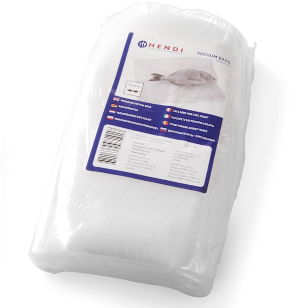 Räfflade påsar för bandvakuumförpackningsmaskiner 250x350mm 100 st.