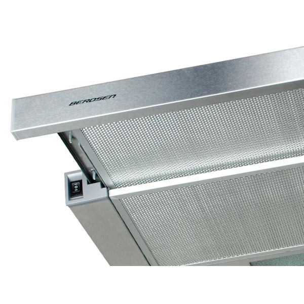 Teleskopisk emhætte Berdsen BE-60-LW 60 cm Rustfrit stål