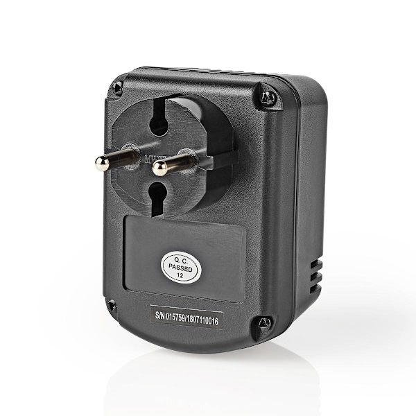 Ström omvandlare | Strömadapter | 230 V AC 50 Hz | 45 W | Jordad kontakt | Svart