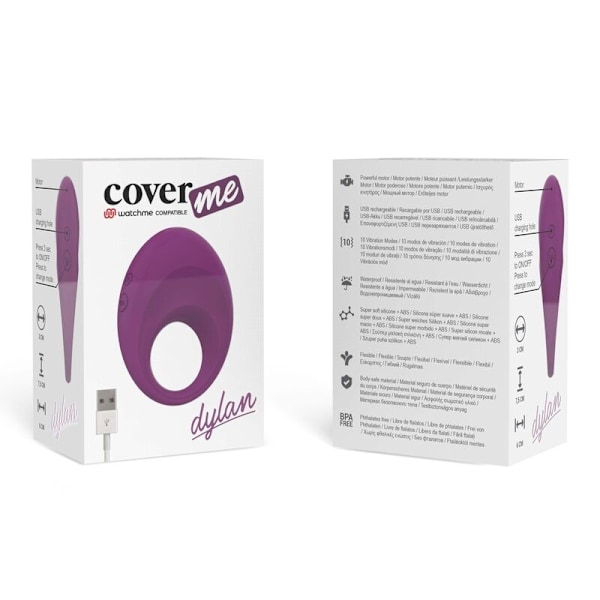 Coverme - Dylan uppladdningsbar ring kompatibel med Watchme trådlös teknologi