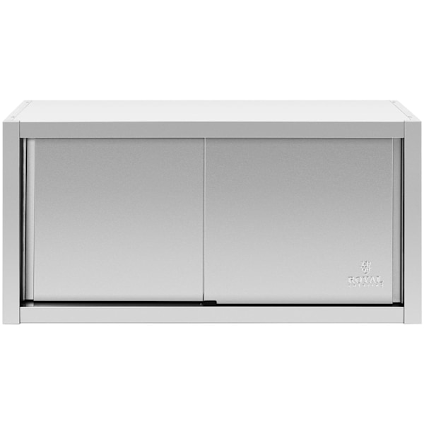 Catering vægskab med skydelåger, STÅL 120 x 45 x 60 cm