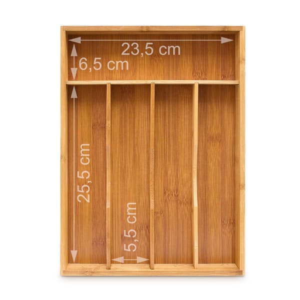 Besticklåda bambu 34 x 25 x 4,5 cm