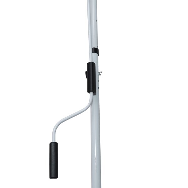 Markise, Foldearmsmarkise, Højdejusterbar Spændemarkise, 200X150Cm, Grå, Aluminium