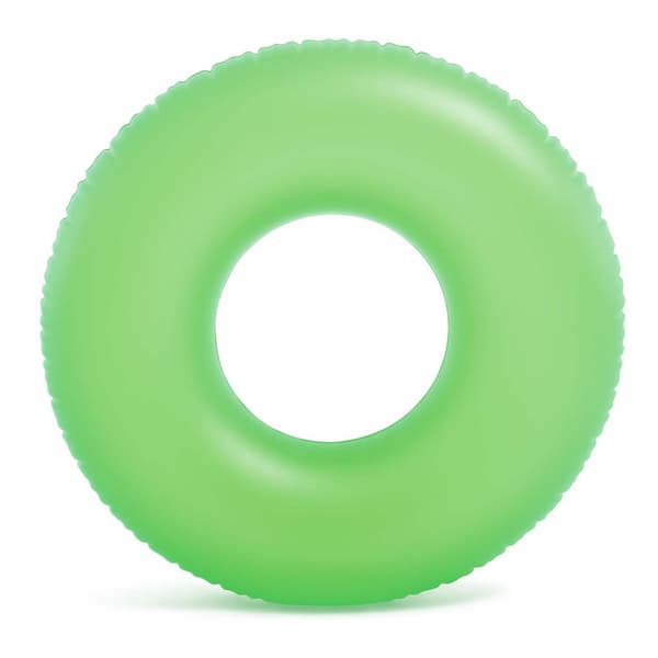 Neon simring, diameter 91 cm - 3 färger INTEX 59262 gul