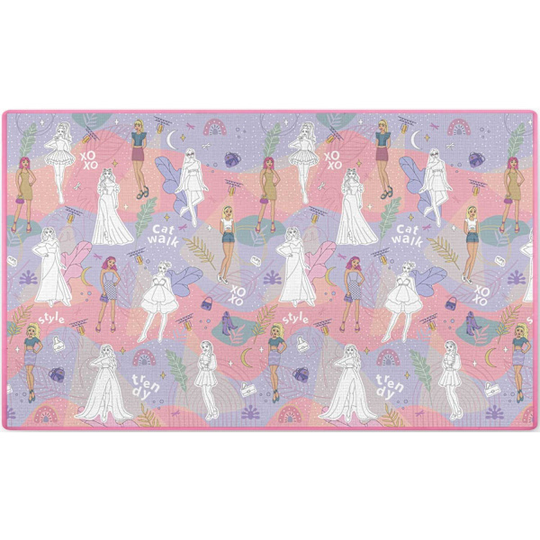 Färgglad Skumlekmatta, Ihoprullbar – 200 x 120 x 0,3 cm, Ricokids RK-343