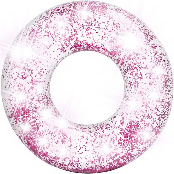 INTEX 56274 glittrig simring, rosa