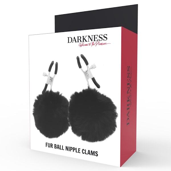 Darkness - Nippelklämmor med Pom Poms 1