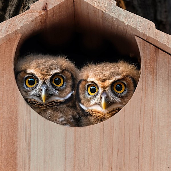 Owls Nest Box Wood