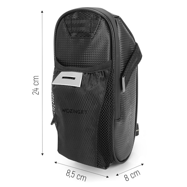 Cykelsadelväska 1,5 l, svart