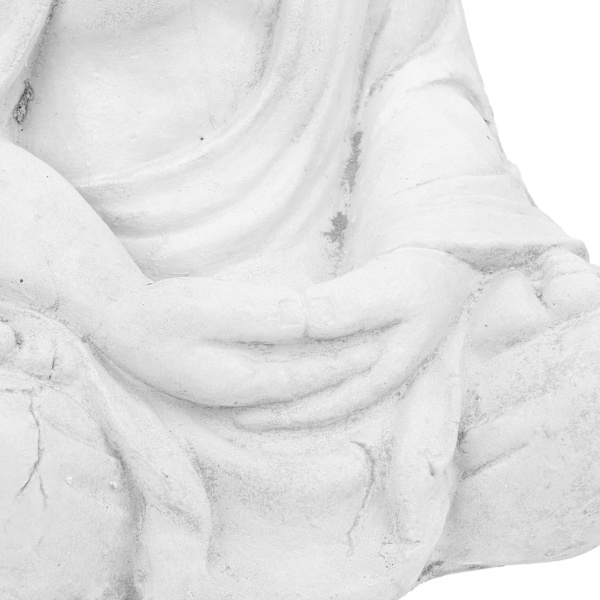 Hvid Buddha figur 70 cm