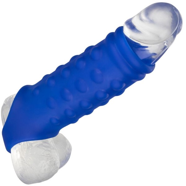 Calexotics - Admiral Beaded Penis Cover Flytande Silikon Blå