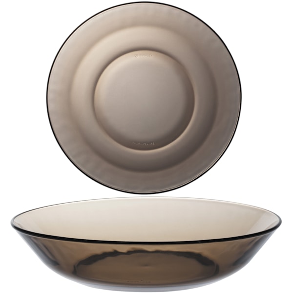 Duralex LYS SEPIA syvä levy ruskea 210 x 45 mm - sarja 6 kpl.