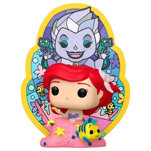 POP-figur Deluxe Disney Den lilla sjöjungfrun Ariel Ursula målat glas