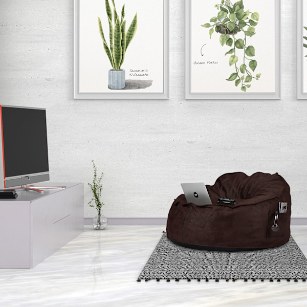 XXL Beanbag mokkanahkaa
