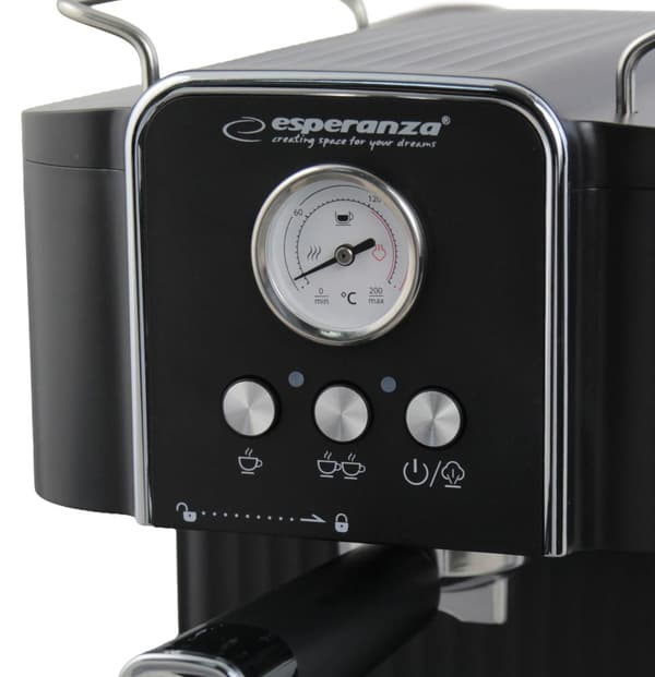 Espressomaskine med mælkeskummer, 1,8 l, 20 bar tryk