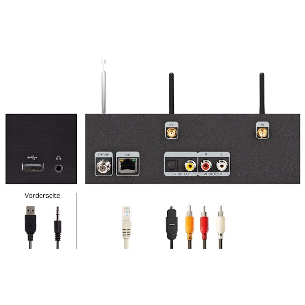 DABMAN i510 BT Multifunktionel Radio DAB+ / FM / Internet / Bluetooth Sort