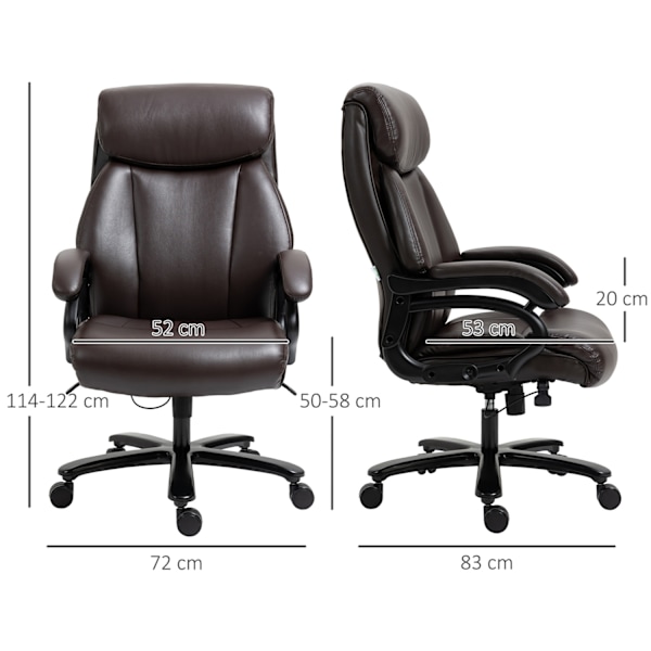 Työtuoli, johtajatuoli, pelituoli, ergonomisesti korkeussäädettävä keinutoiminnolla, paksu pehmuste, kantavuus jopa 180 kg