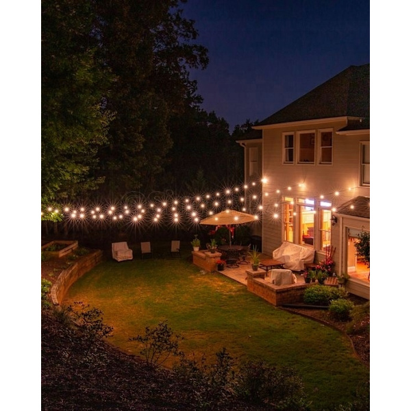 Solar Garden String Lights, 50 LED varmvita, 7m