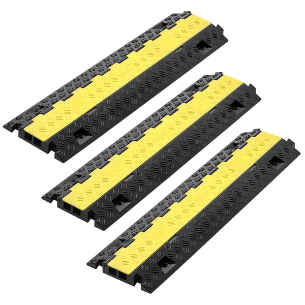 Kabelskyddsramp, 2-kanalig 31x28 mm, 3-pack