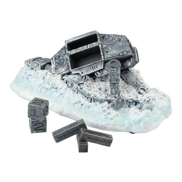 3D evighetskalender - Star Wars AT-AT Shot Down Design
