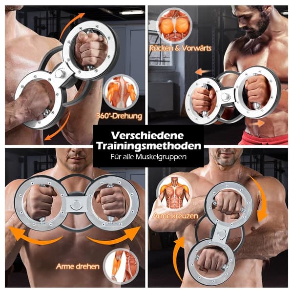Armträningsenhet, justerbart motstånd, 360 rotation