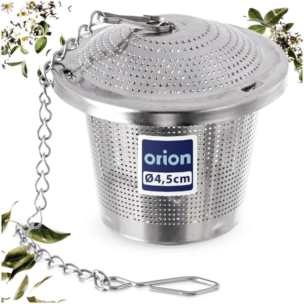 Te-infuser i rustfrit stål med kæde, 4,5 cm