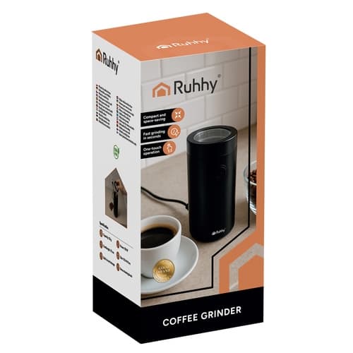 Kaffekværn, justerbare indstillinger, rustfrit stål