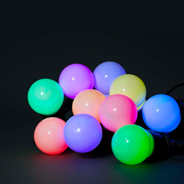 SmartLife Jouluvalot | Partylight | Wi-Fi | RGB | 10 LED's | 9.00 m | Android™ / IOS | Polttimon halkaisija: 50 mm